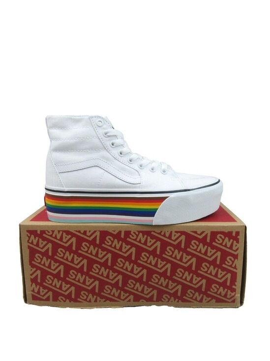 Vans Shoes - Vans SK8-HI Tapered Rainbow Pride Shoes Womens Size 7.5 NEW